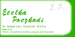 etelka poczkodi business card